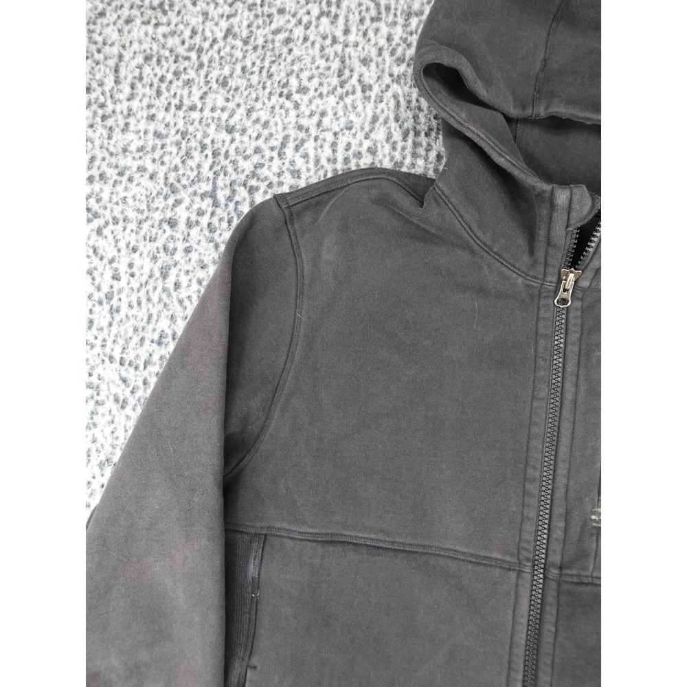 Lululemon Hoodie Mens XL Black Full Zip Fleece Lined Faded Sporty Jacket - Picture 2 of 13